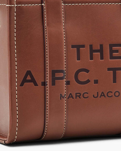 Marc Jacobs Best Seller | The A.P.C. X Marc Jacobs Leather Small Tote Bag Hazelnut