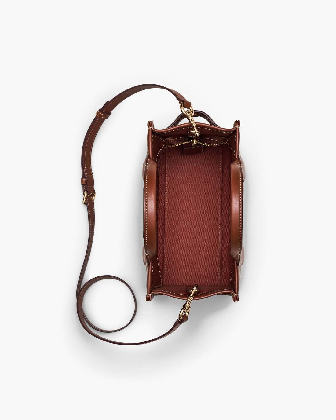 Marc Jacobs Best Seller | The A.P.C. X Marc Jacobs Leather Small Tote Bag Hazelnut