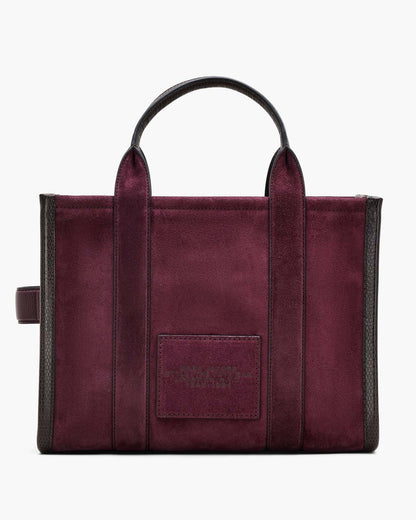 Marc Jacobs Discount | The Suede Medium Tote Bag Dark Plum