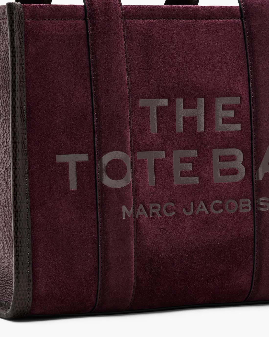 Marc Jacobs Discount | The Suede Medium Tote Bag Dark Plum