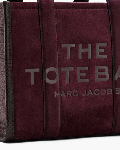 Marc Jacobs Discount | The Suede Medium Tote Bag Dark Plum