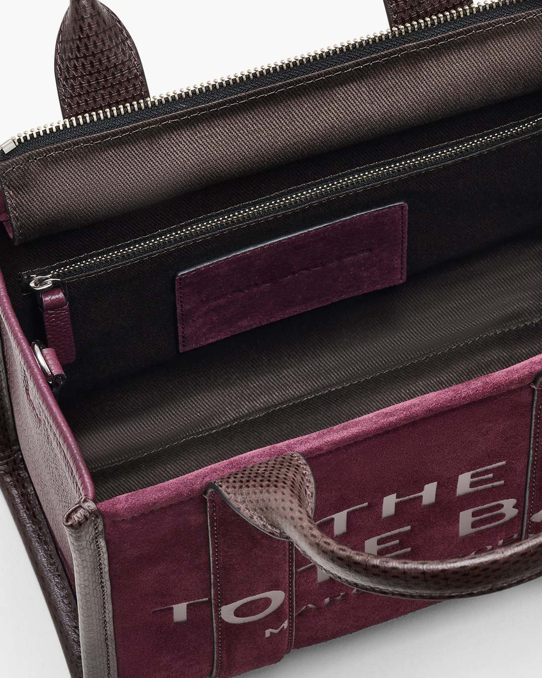 Marc Jacobs Value | The Suede Small Tote Bag Dark Plum