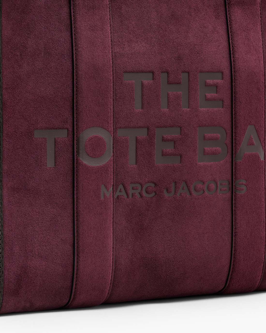 Marc Jacobs Popular | The Suede Large Tote Bag Dark Plum