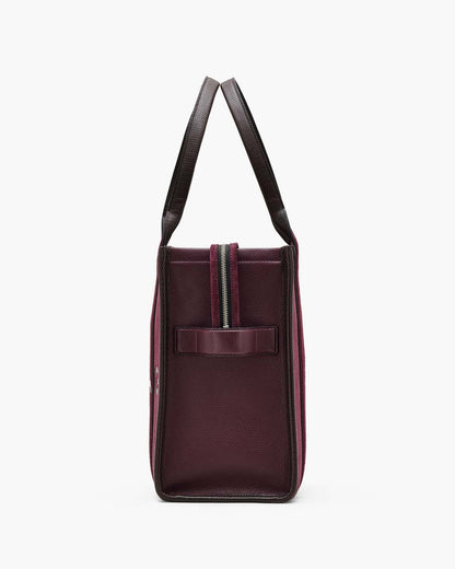 Marc Jacobs Popular | The Suede Large Tote Bag Dark Plum