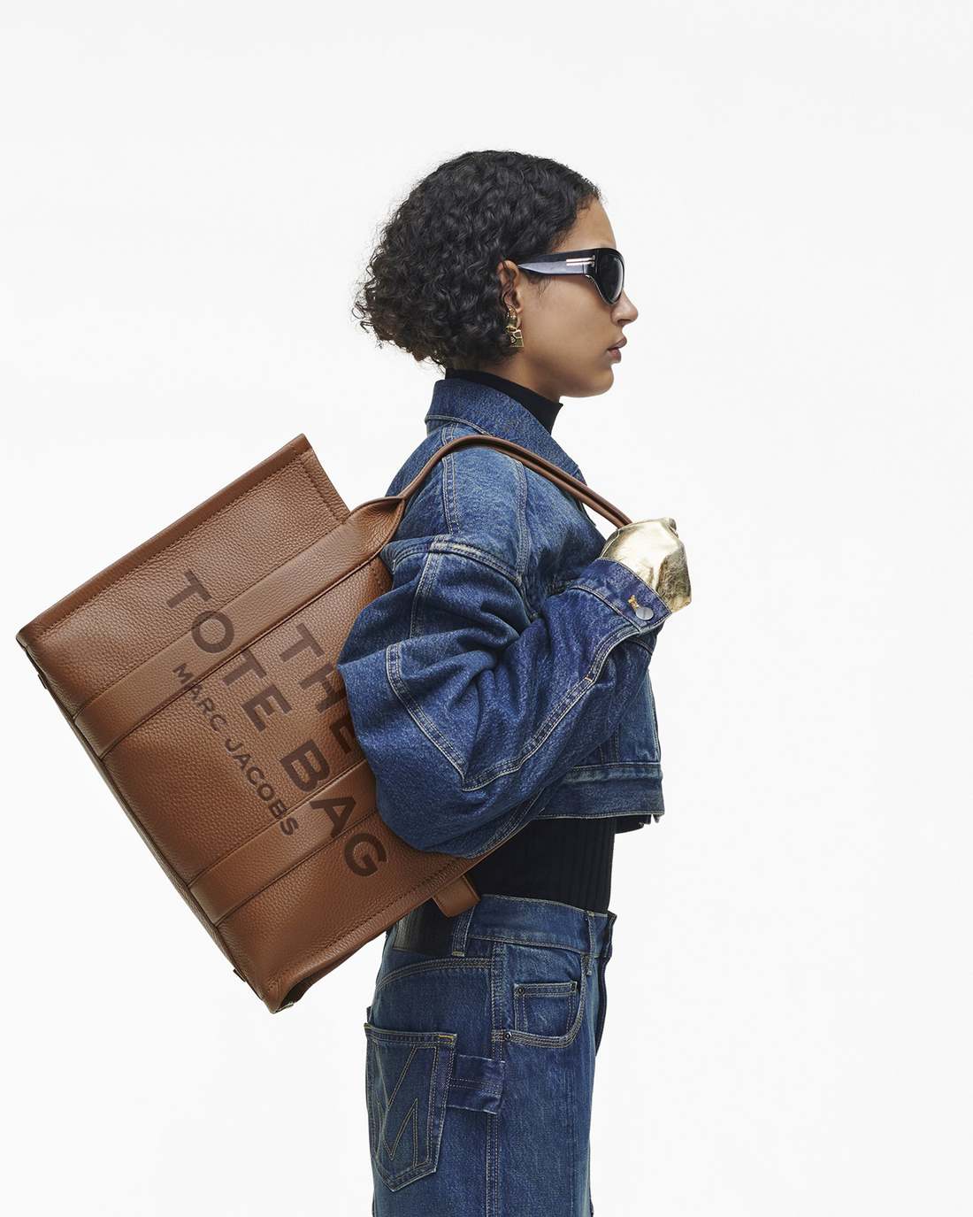 Marc Jacobs Essential | The Leather Large Tote Bag Argan Oil