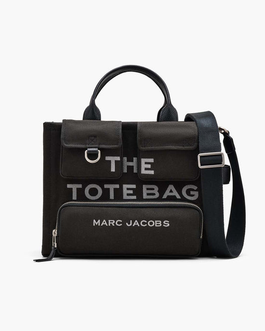 Marc Jacobs Popular | The Cargo Canvas Medium Tote Bag Black