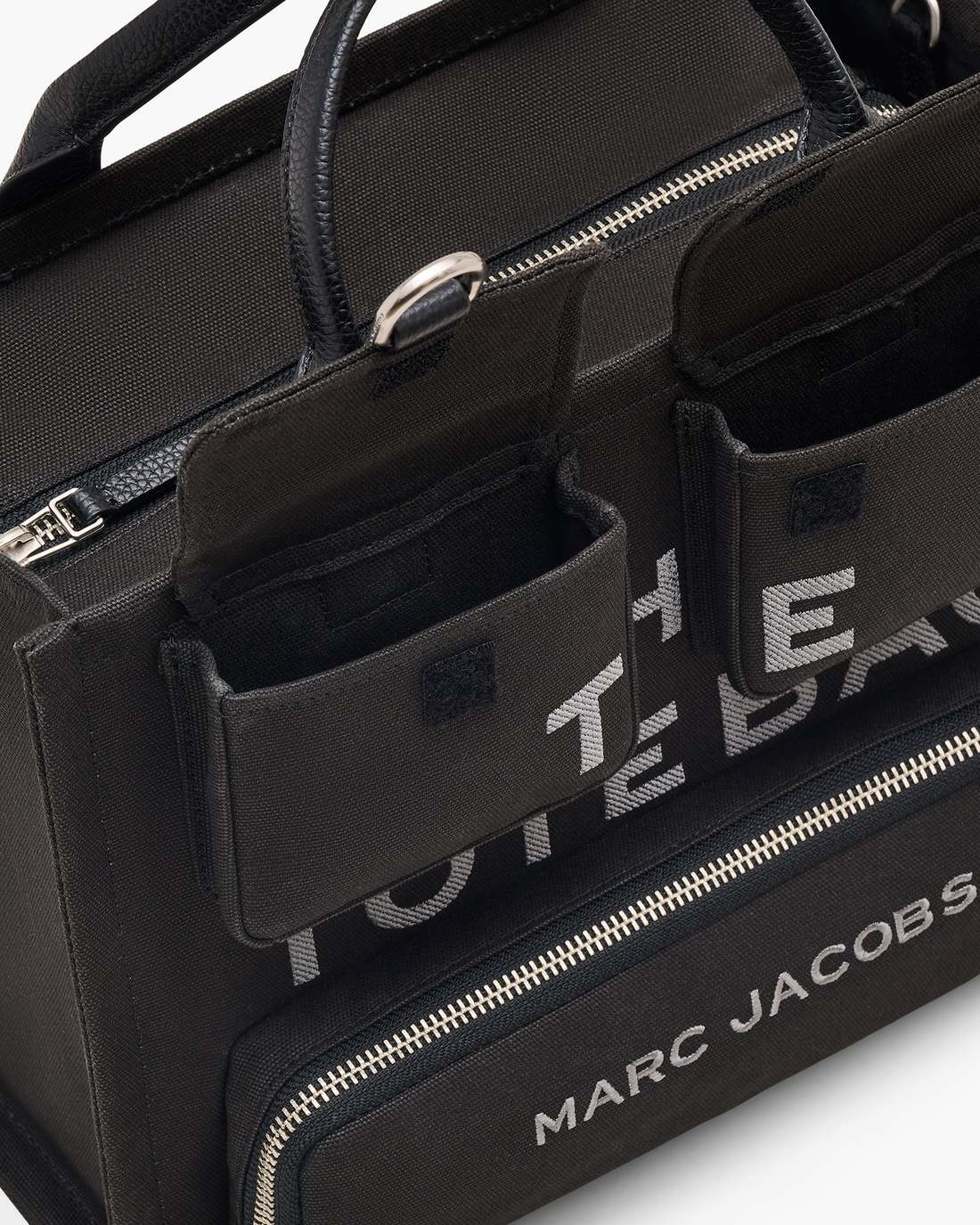 Marc Jacobs Popular | The Cargo Canvas Medium Tote Bag Black