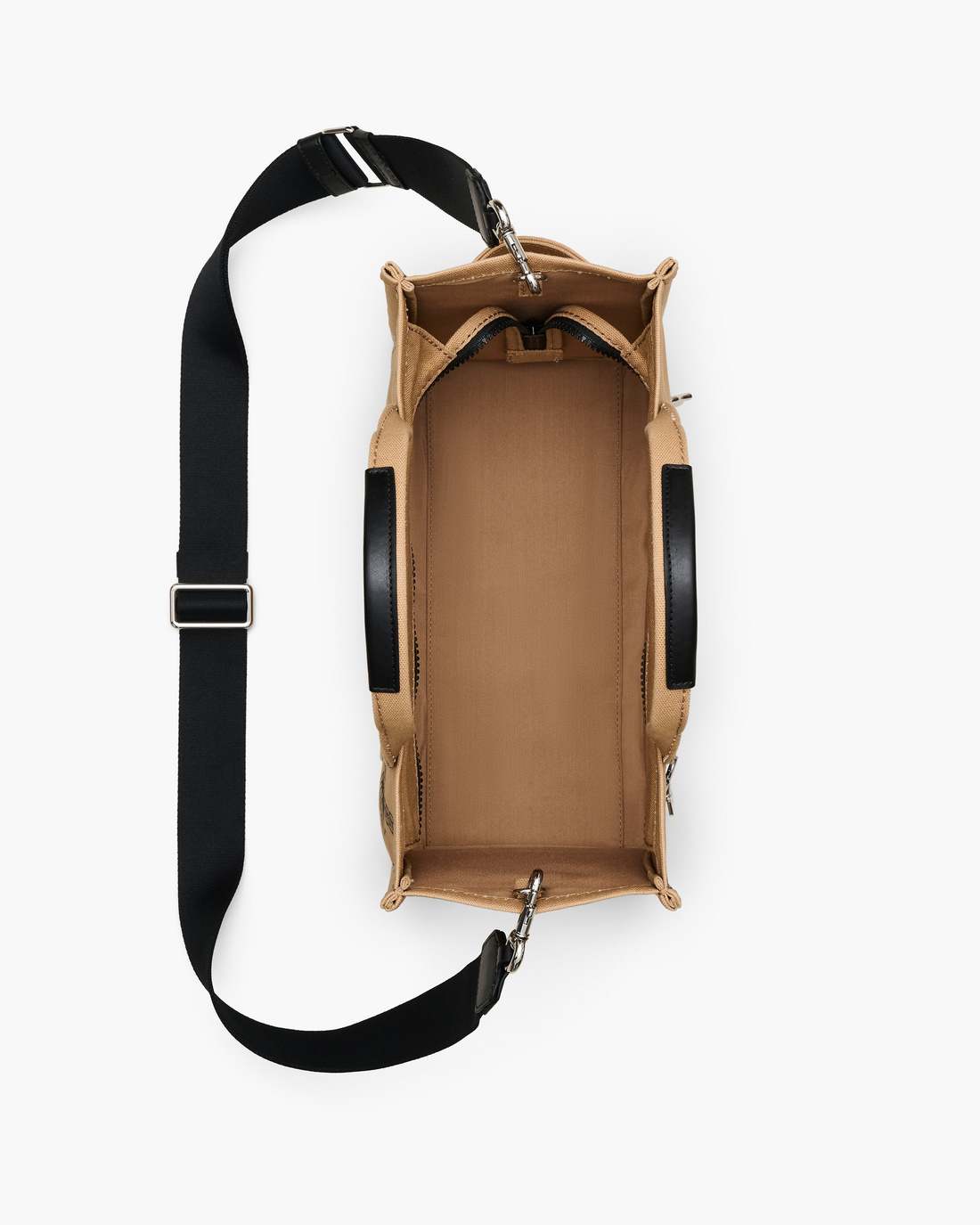 Marc Jacobs Special Offer | The Trompe L'Oeil Charm Canvas Medium Tote Bag Camel Multi