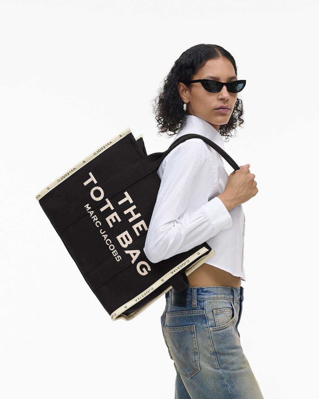 Marc Jacobs Latest | The Jacquard Large Tote Bag Black