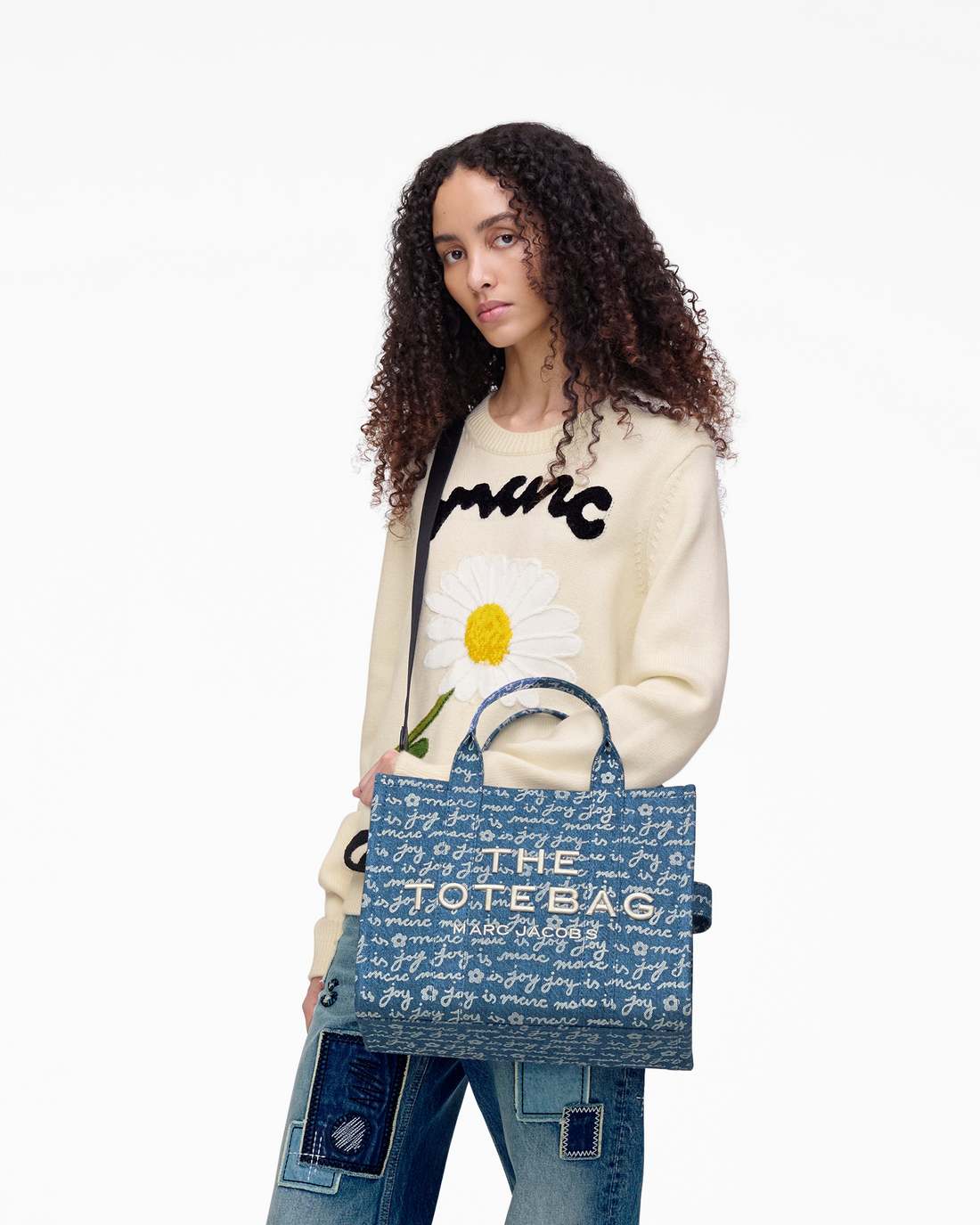 Marc Jacobs Latest | The Joy Denim Medium Tote Bag Indigo Multi