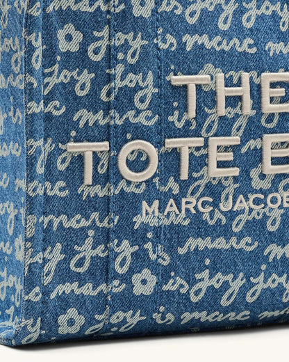 Marc Jacobs Essential | The Joy Denim Small Tote Bag Indigo Multi