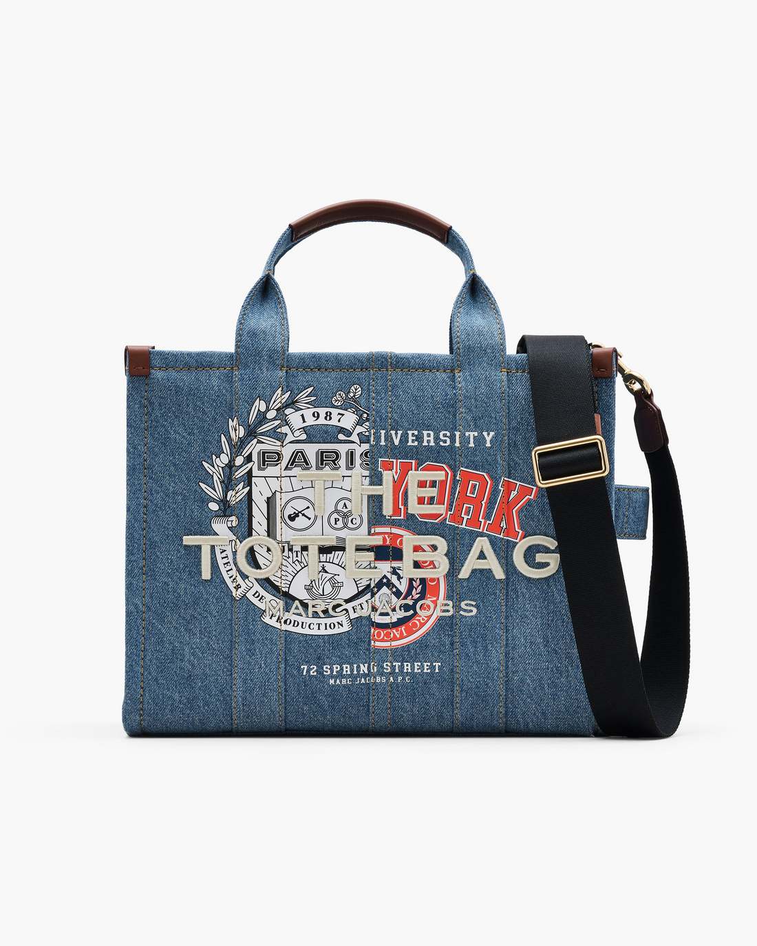 Marc Jacobs Featured | The A.P.C. X Marc Jacobs Denim Medium Tote Bag Washed Indigo