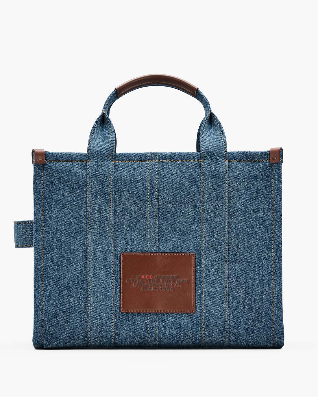 Marc Jacobs Featured | The A.P.C. X Marc Jacobs Denim Medium Tote Bag Washed Indigo