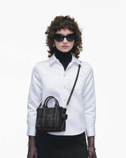 Marc Jacobs Hot Sale | The Leather Crossbody Tote Bag Black