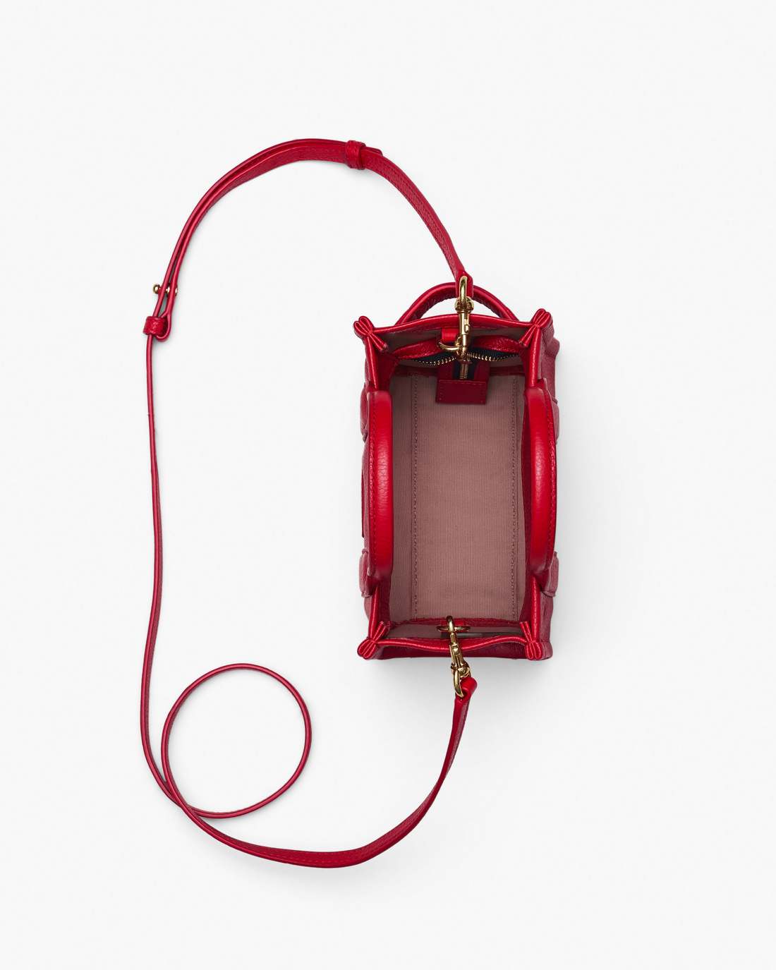 Marc Jacobs Great Value | The Leather Crossbody Tote Bag True Red