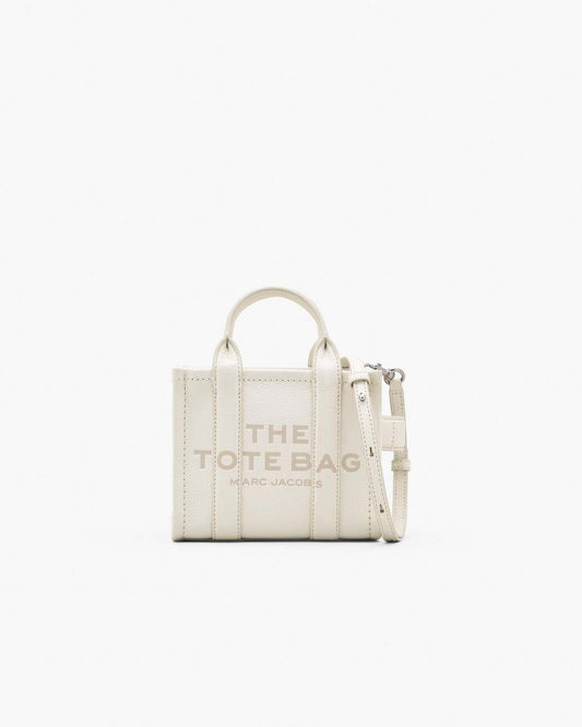 Marc Jacobs Best Seller | The Leather Crossbody Tote Bag Cotton/Silver