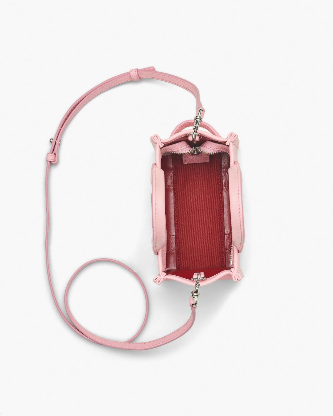 Marc Jacobs Smart Buy | The Leather Crossbody Tote Bag Ribbon Pink