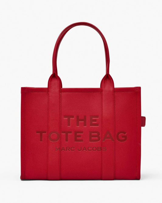 Marc Jacobs Top Pick | The Leather Large Tote Bag True Red