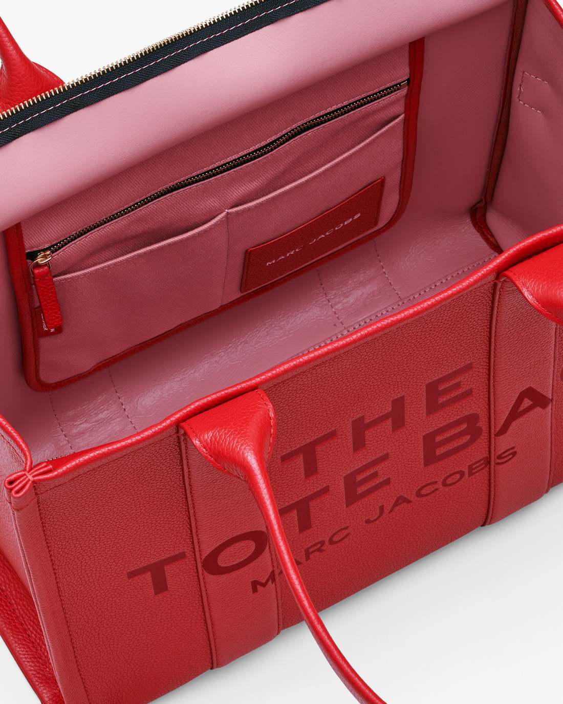 Marc Jacobs Top Pick | The Leather Large Tote Bag True Red
