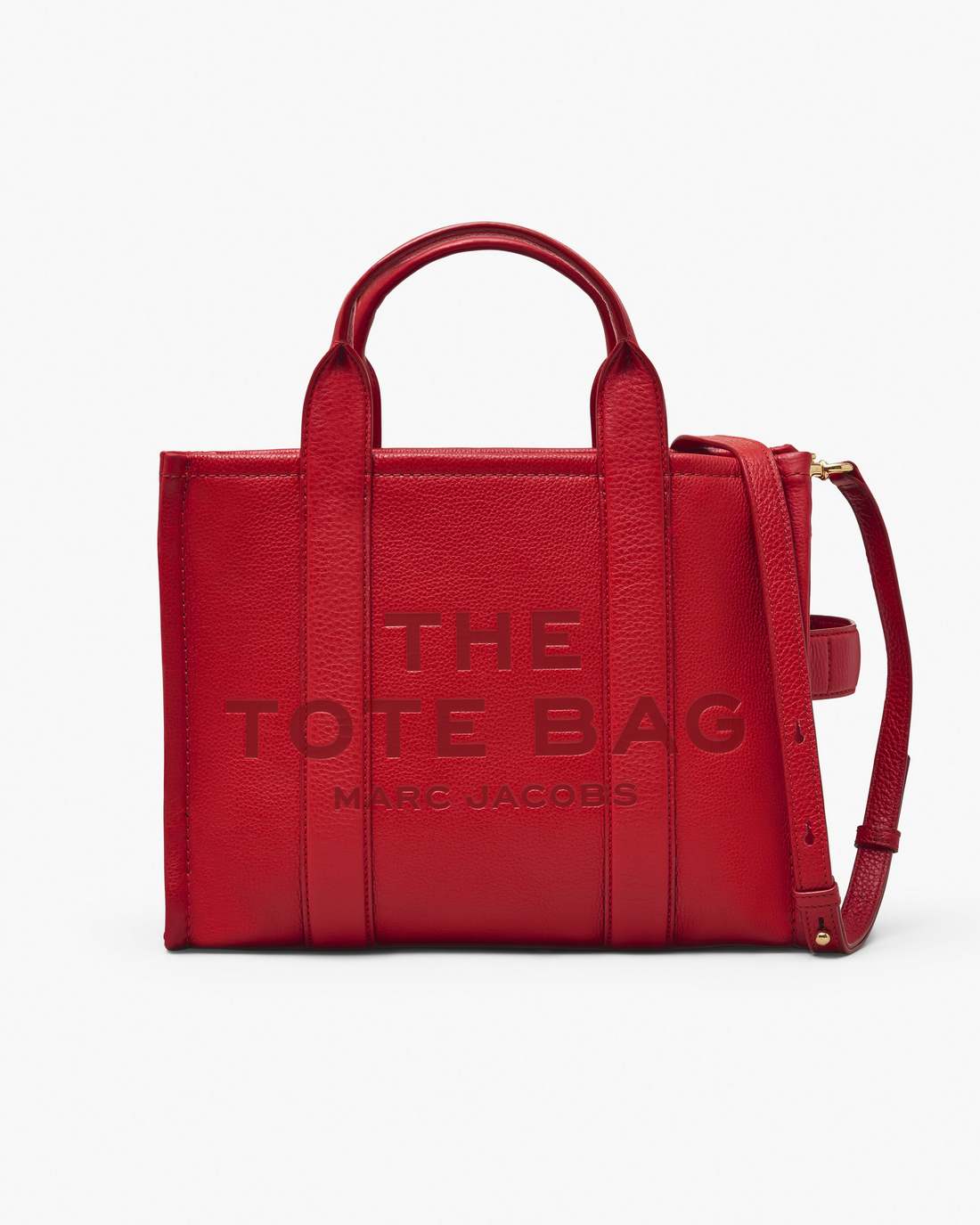 Marc Jacobs Best Seller | The Leather Medium Tote Bag True Red