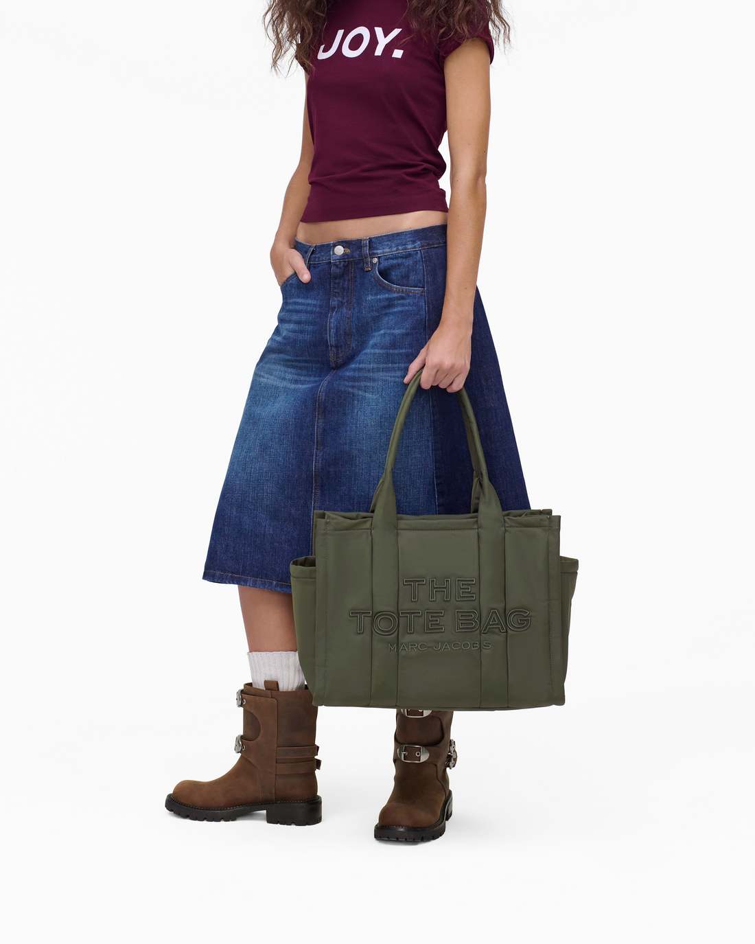 Marc Jacobs Premium | The Puffy Nylon Large Tote Bag Army Green