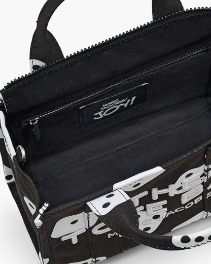 Marc Jacobs Exclusive | Derrick Adams X Marc Jacobs Canvas Small Tote Bag Black/White