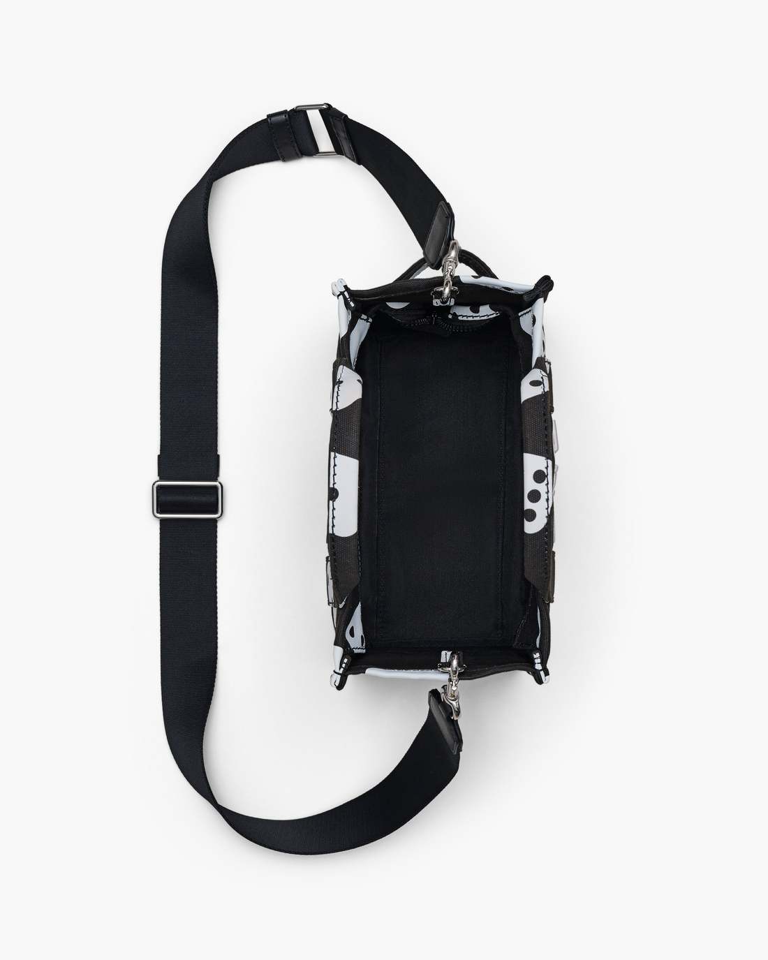Marc Jacobs Exclusive | Derrick Adams X Marc Jacobs Canvas Small Tote Bag Black/White