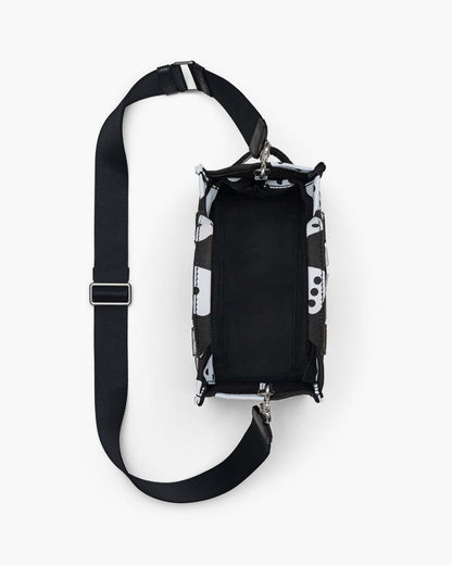 Marc Jacobs Exclusive | Derrick Adams X Marc Jacobs Canvas Small Tote Bag Black/White