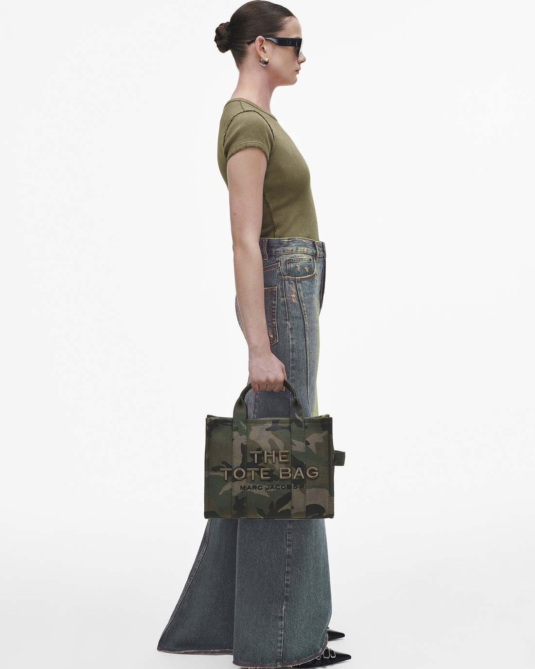 Marc Jacobs Premium | The Camo Jacquard Medium Tote Bag Camo Multi