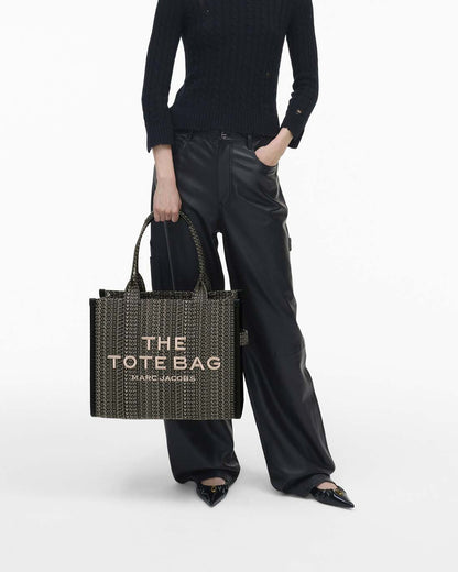 Marc Jacobs Signature | The Monogram Jacquard Large Tote Bag Beige Multi