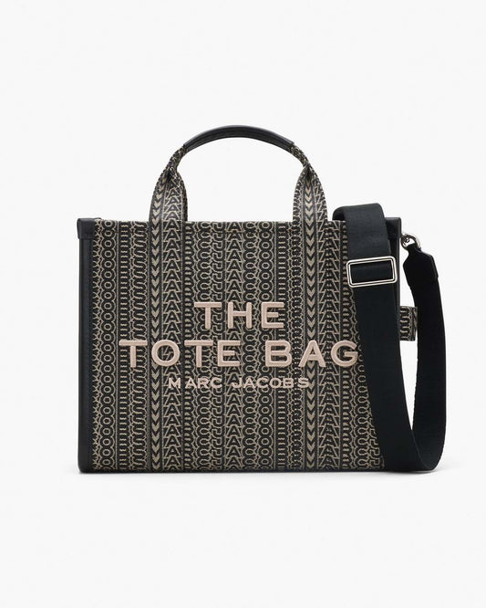 Marc Jacobs Smart Buy | The Monogram Jacquard Medium Tote Bag Beige Multi