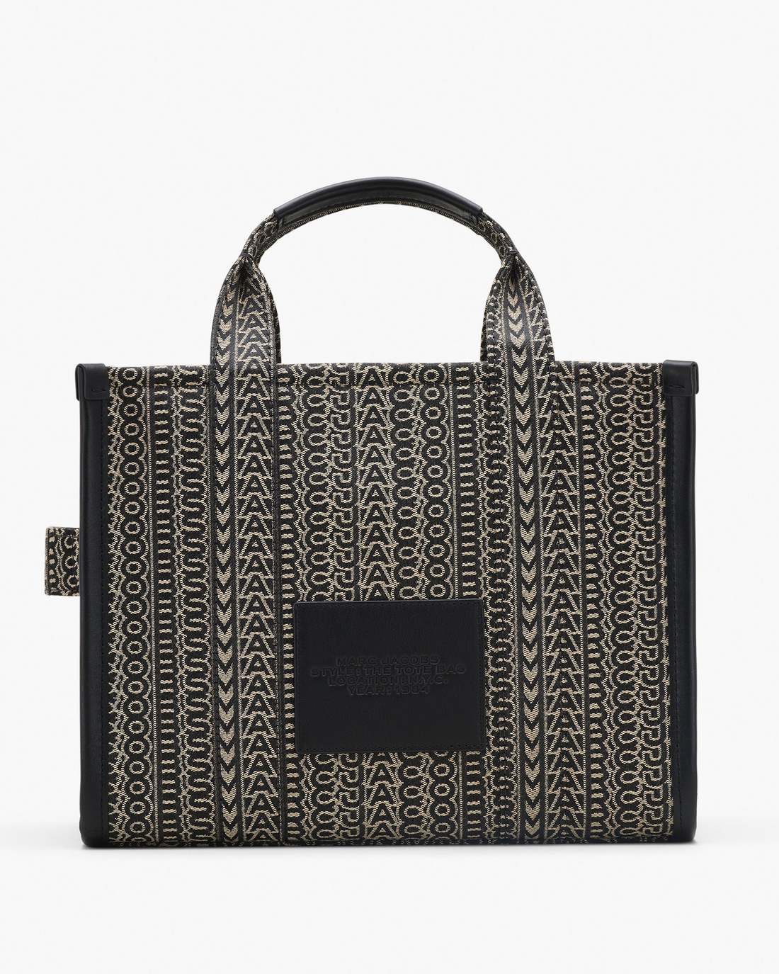 Marc Jacobs Smart Buy | The Monogram Jacquard Medium Tote Bag Beige Multi