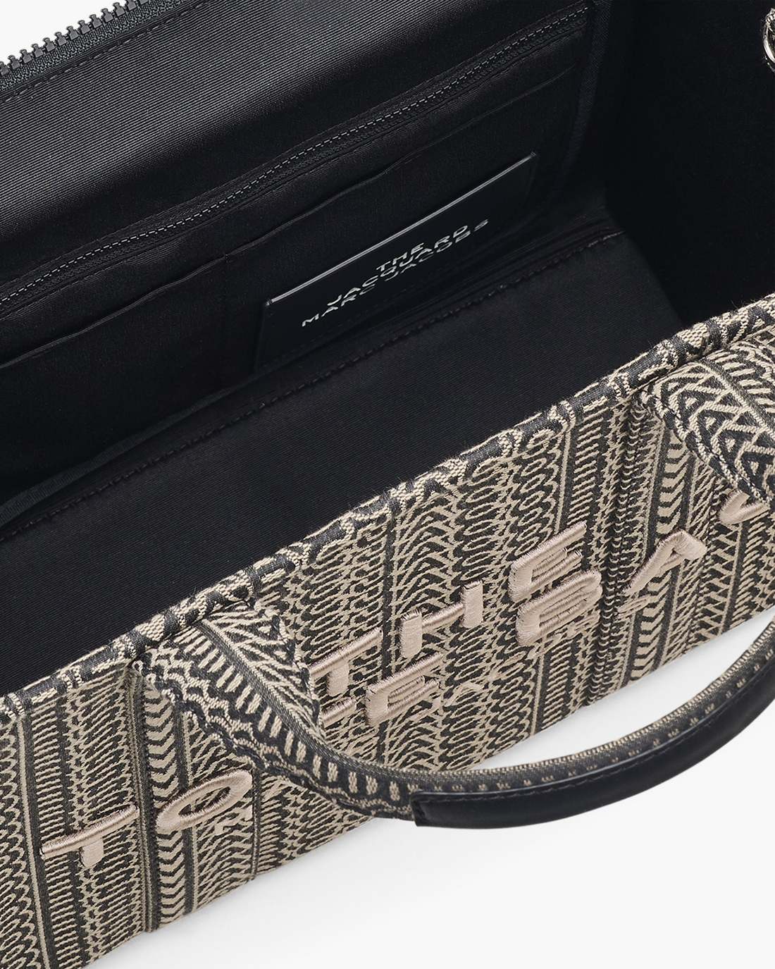 Marc Jacobs Smart Buy | The Monogram Jacquard Medium Tote Bag Beige Multi