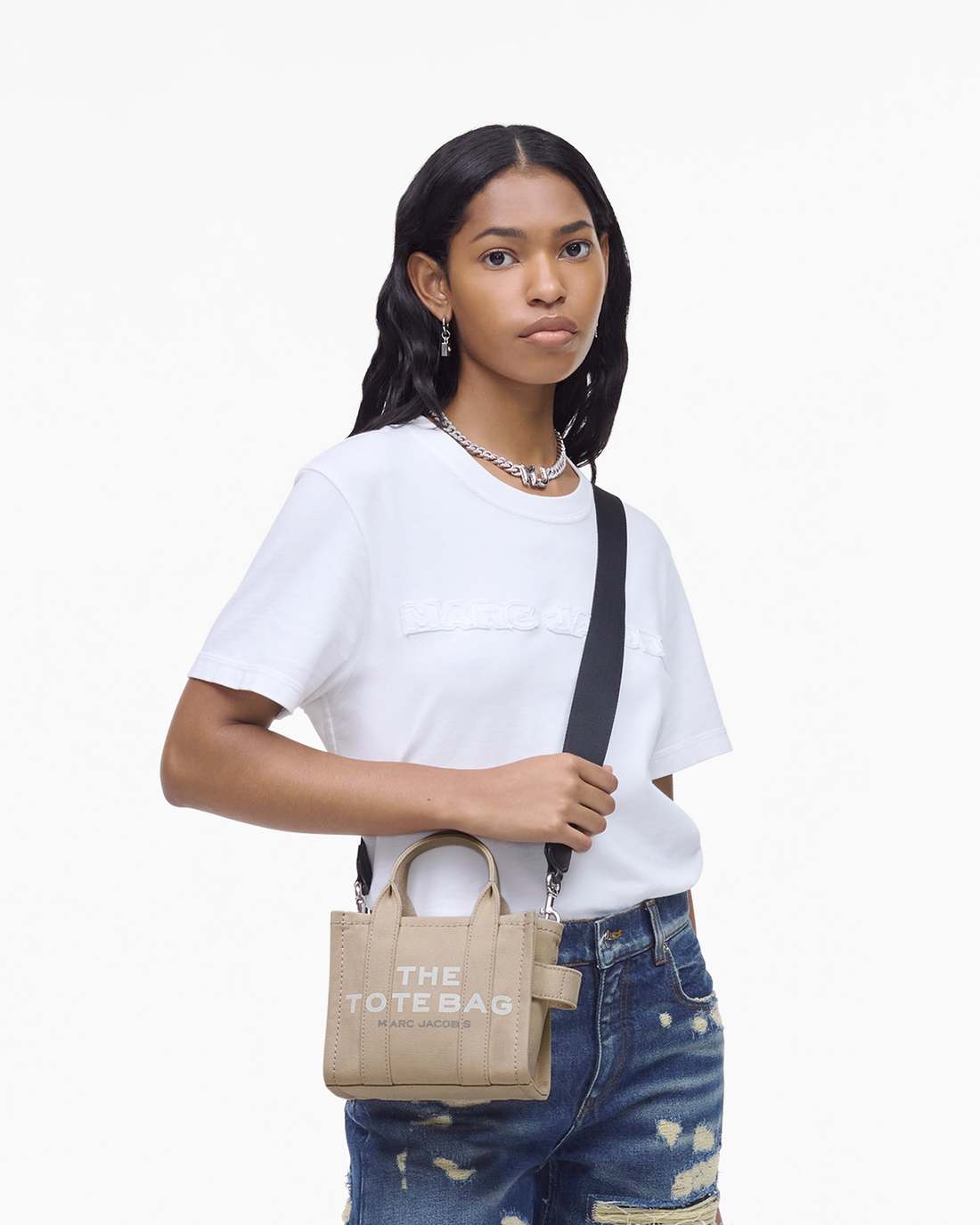 Marc Jacobs Everyday | The Canvas Crossbody Tote Bag Beige