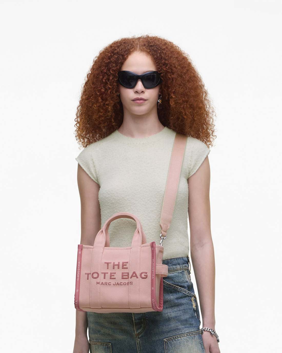Marc Jacobs Popular | The Jacquard Small Tote Bag Rose