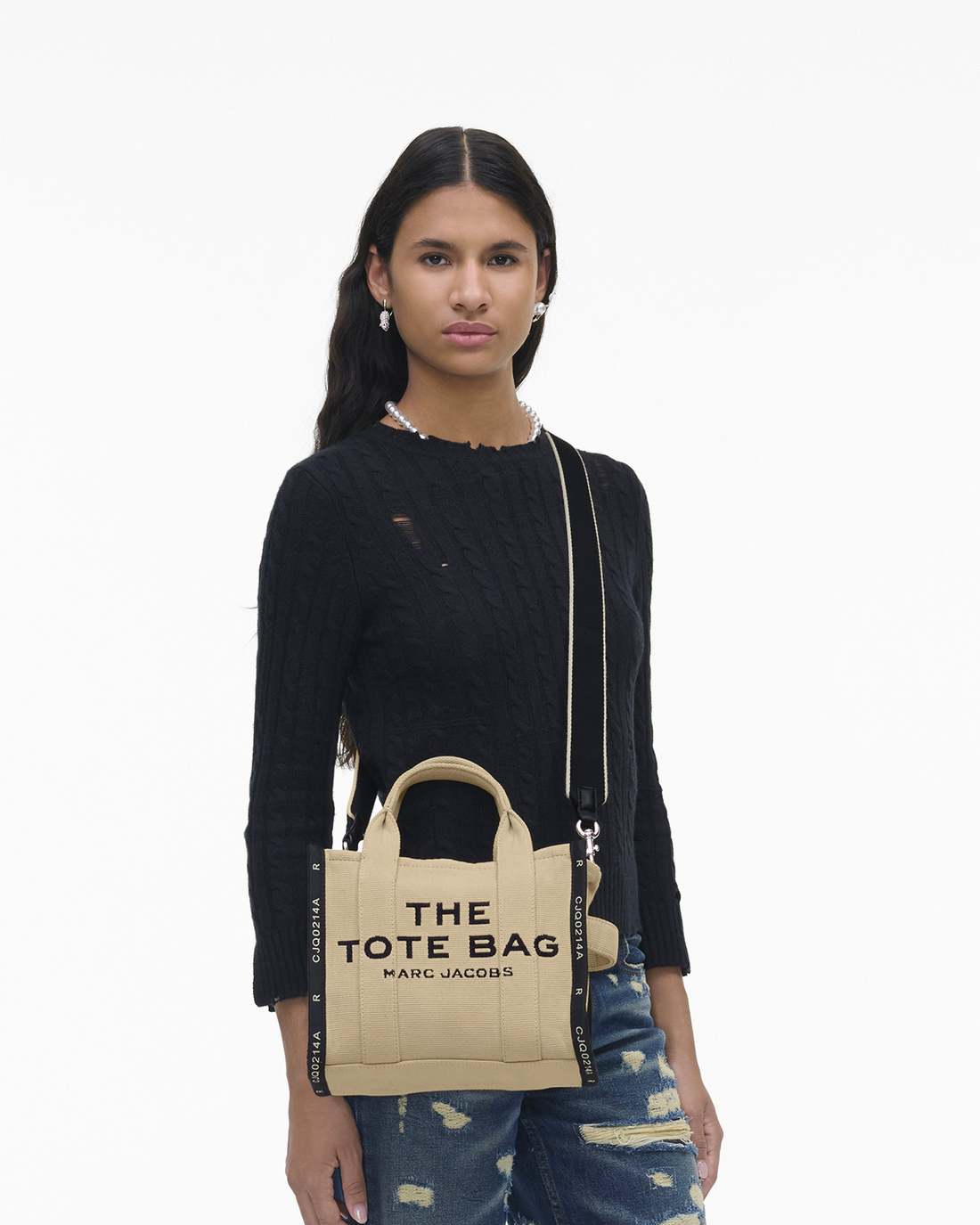 Marc Jacobs Smart Buy | The Jacquard Small Tote Bag Warm Sand