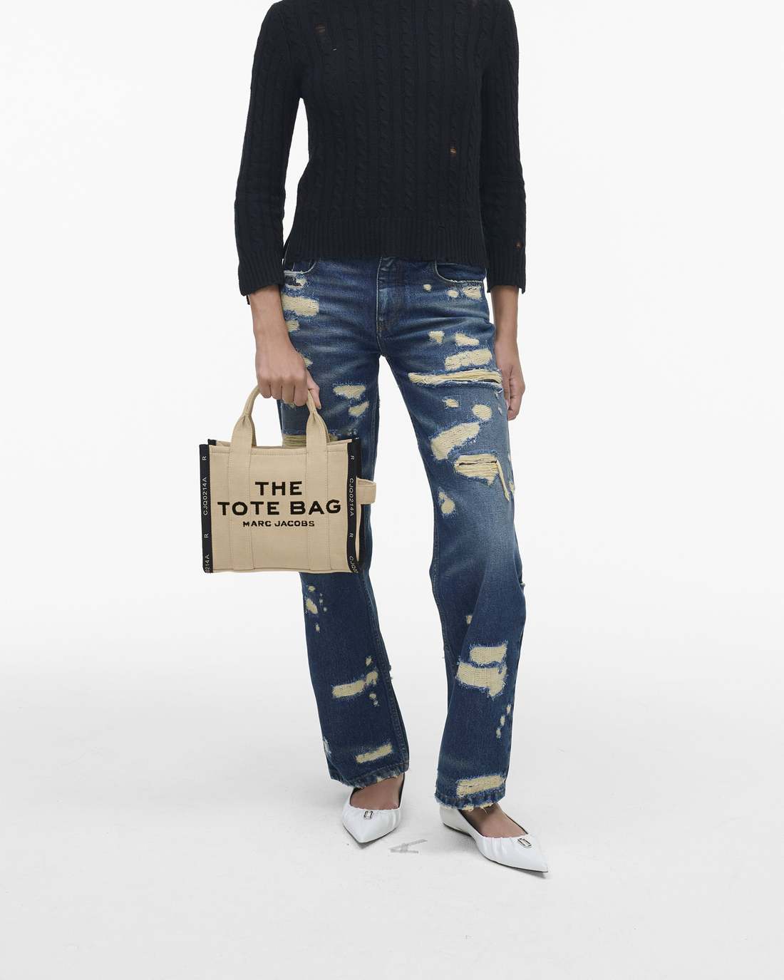 Marc Jacobs Smart Buy | The Jacquard Small Tote Bag Warm Sand