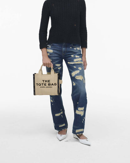 Marc Jacobs Smart Buy | The Jacquard Small Tote Bag Warm Sand