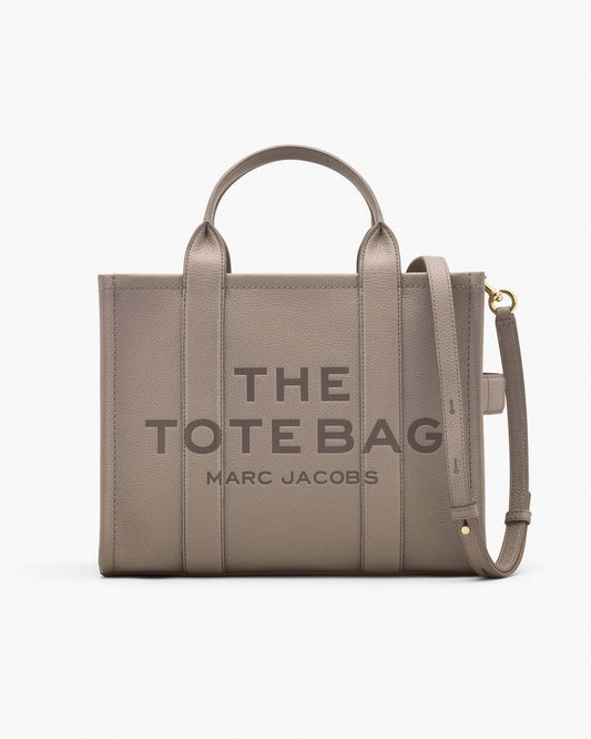Marc Jacobs Recommended | The Leather Medium Tote Bag Cement