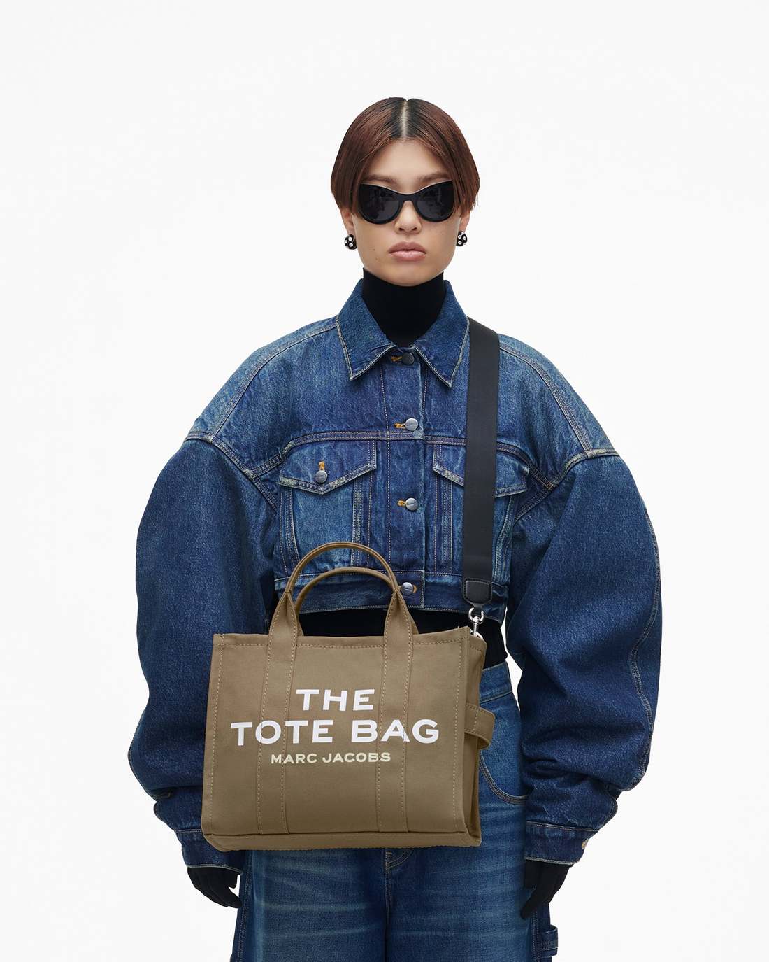 Marc Jacobs Quality | The Canvas Medium Tote Bag Slate Green