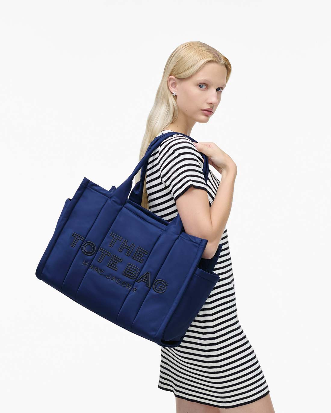 Marc Jacobs Essential | The Puffy Nylon Large Tote Bag Blue Sea