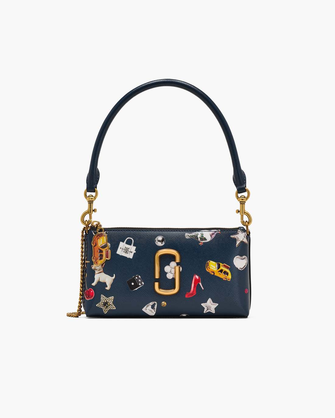 Marc Jacobs Top Pick | The Trinket Snapshot Convertible Shoulder Bag Navy Multi