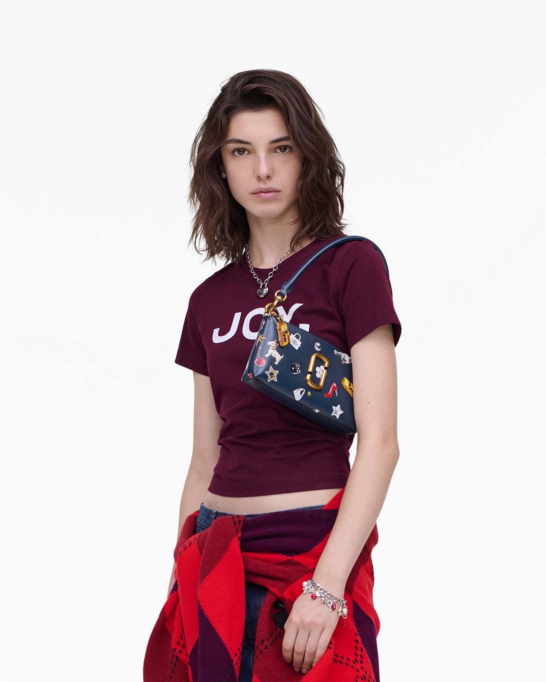 Marc Jacobs Top Pick | The Trinket Snapshot Convertible Shoulder Bag Navy Multi
