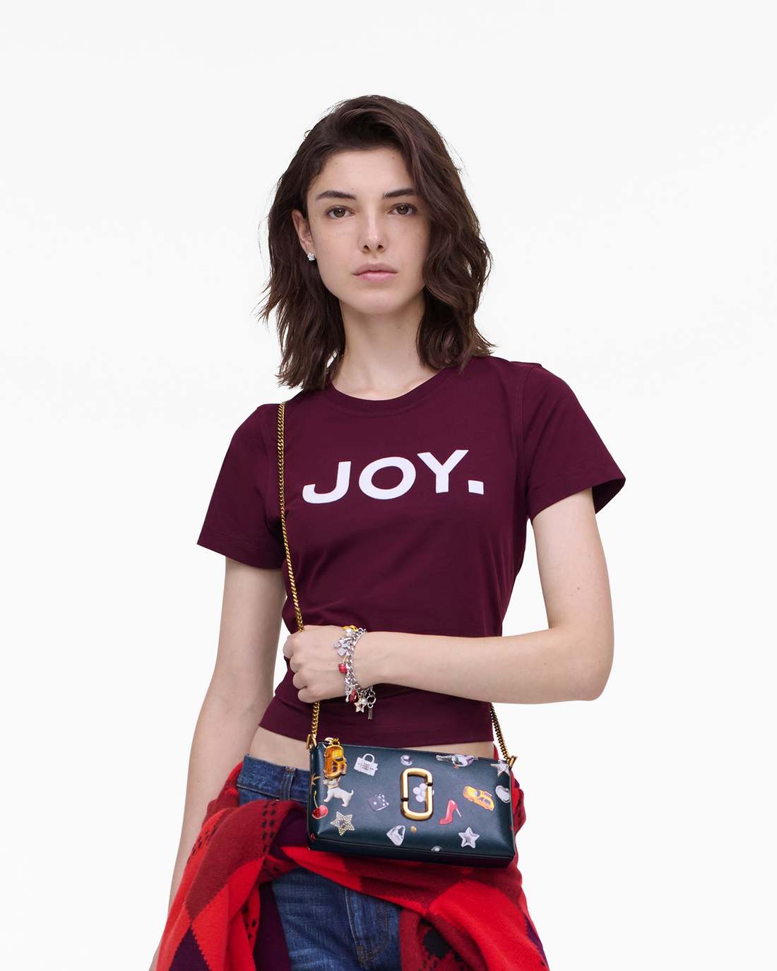 Marc Jacobs Top Pick | The Trinket Snapshot Convertible Shoulder Bag Navy Multi