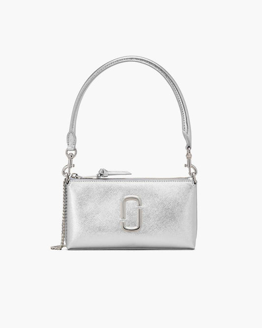 Marc Jacobs Deals | The Metallic Snapshot Convertible Shoulder Bag Silver