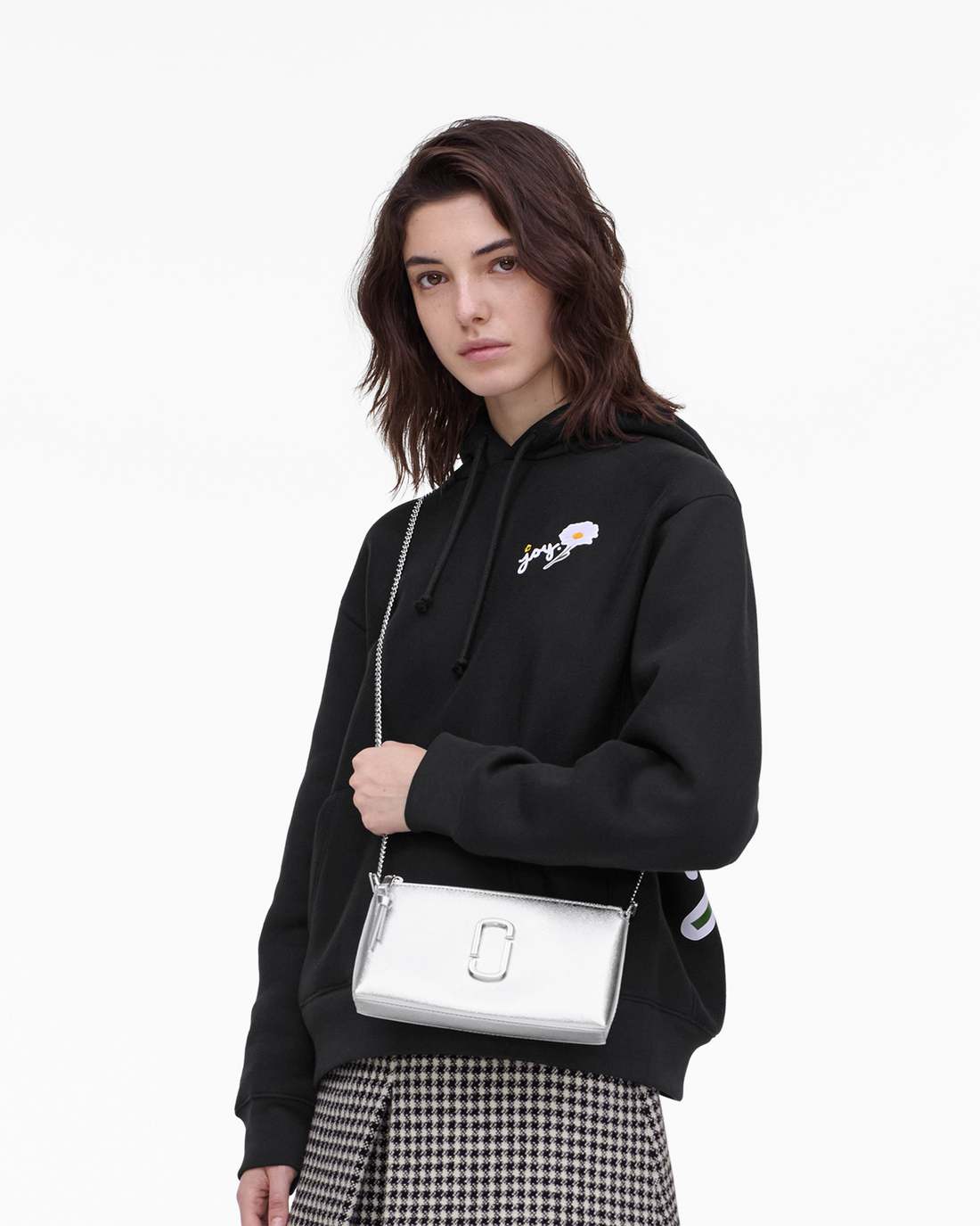 Marc Jacobs Deals | The Metallic Snapshot Convertible Shoulder Bag Silver