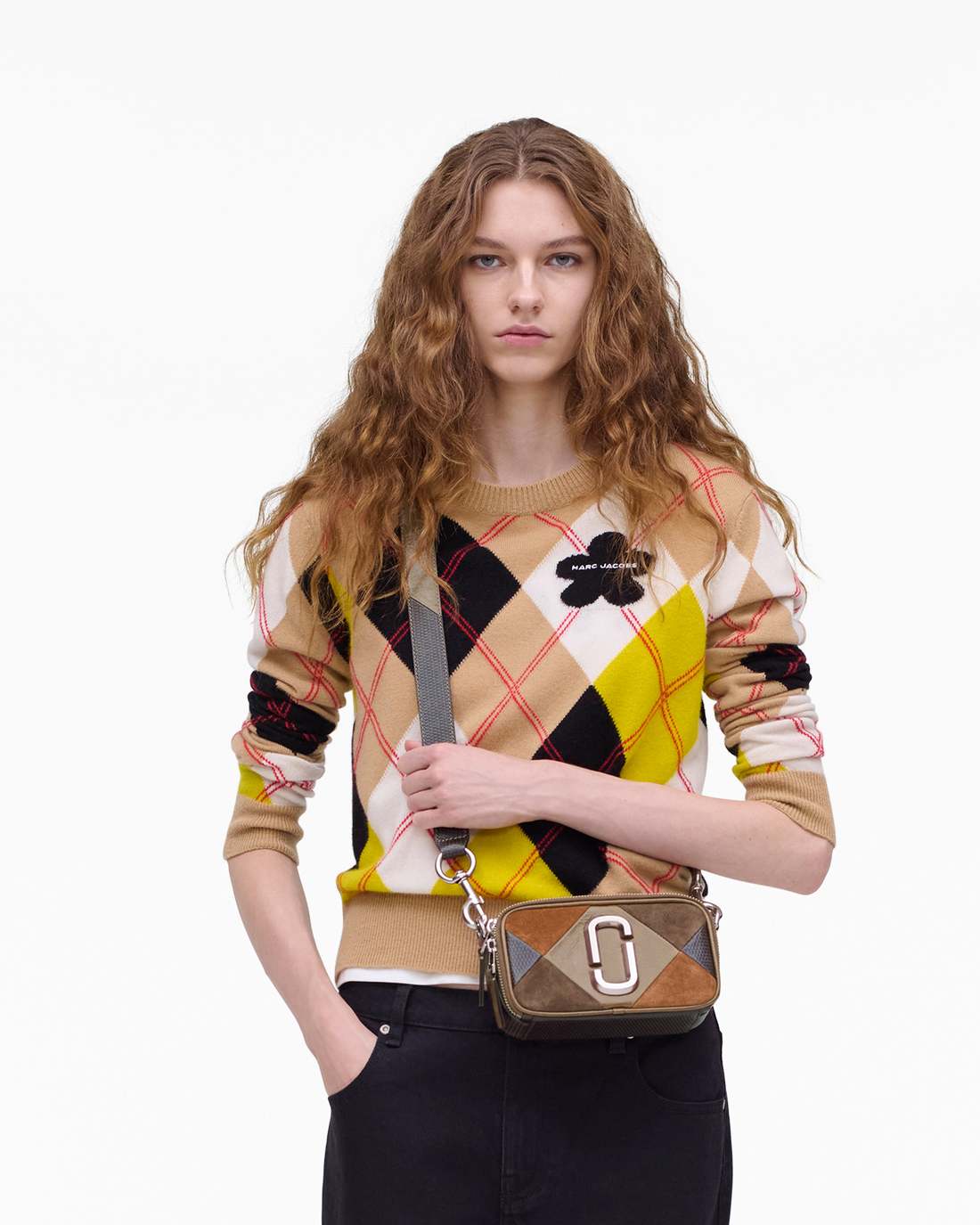 Marc Jacobs Value | The Suede Patchwork Snapshot Brown Multi