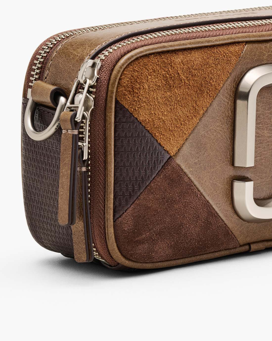Marc Jacobs Value | The Suede Patchwork Snapshot Brown Multi