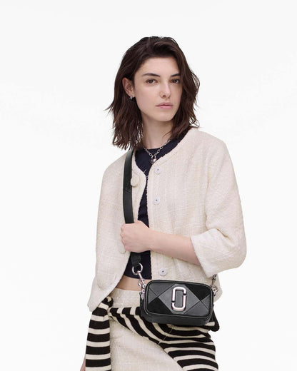 Marc Jacobs Recommended | The Suede Patchwork Snapshot Black Multi