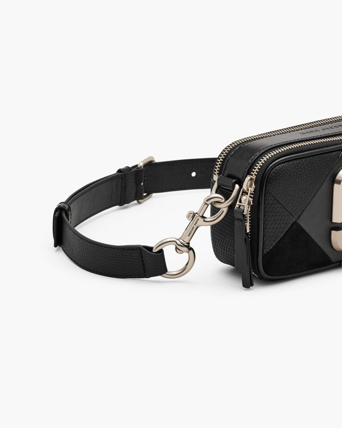 Marc Jacobs Recommended | The Suede Patchwork Snapshot Black Multi